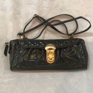 Francesco Biasia Quilted Leather Crossbody Clutch